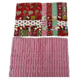 Vintage Handmade Embroidered Kitchen Sets // Placemats: 3 sets and matching table runner, 4 Pot Holders, 2 Christmas Aprons and 1 Hand Towel