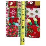 Vintage Handmade Embroidered Kitchen Sets // Placemats: 3 sets and matching table runner, 4 Pot Holders, 2 Christmas Aprons and 1 Hand Towel