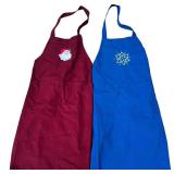 Vintage Handmade Embroidered Kitchen Sets // Placemats: 3 sets and matching table runner, 4 Pot Holders, 2 Christmas Aprons and 1 Hand Towel