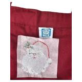 Vintage Handmade Embroidered Kitchen Sets // Placemats: 3 sets and matching table runner, 4 Pot Holders, 2 Christmas Aprons and 1 Hand Towel