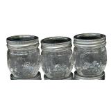 Small Mason/Kerr Canning Jars, Bundle of 8