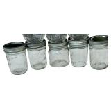 Small Mason/Kerr Canning Jars, Bundle of 8