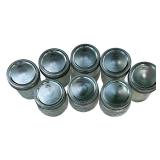 Small Mason/Kerr Canning Jars, Bundle of 8
