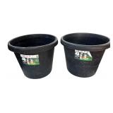 Planters Bundle, 10.75" Square // 15.5" Round