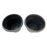 Planters Bundle, 10.75" Square // 15.5" Round