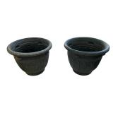 Planters Bundle, 10.75" Square // 15.5" Round