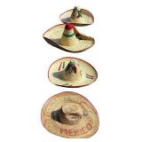 Sombrero Hats, Bundle of 4