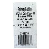 Primary Belt For MTD/Cub Cadet/Troy-Bill  Replaces OEM #954-0467, 954-2467A / 754-0467  5/8" X 90-1/2"