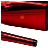 Size 42 RED 8" High Heel Clear See Through Strapped Women