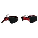 Size 42 RED 8" High Heel Clear See Through Strapped Women