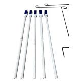 Yard Flag Stakes and Decor Lights Stakes Bundle