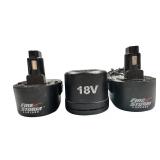 Black and Decker 18V Batteries (2) and Charger