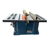 Ryobi 10" BTS10 Table Saw on Ridgid Portable Work Table with Wheels