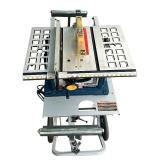 Ryobi 10" BTS10 Table Saw on Ridgid Portable Work Table with Wheels