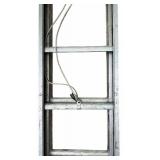 Werner 24 ft. H Aluminum Extension Ladder Type III 200 lb. capacity D1124-2