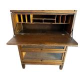 GLOBE-WERNICKE Stacked Barrister Bookcase with Drop Front Desk Insert