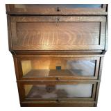 GLOBE-WERNICKE Stacked Barrister Bookcase with Drop Front Desk Insert