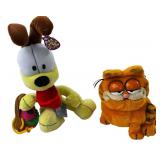 Vintage Plush Bundle, Garfield and Odie Plush Set /  late 70