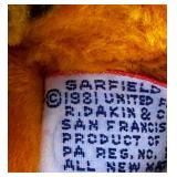 Vintage Plush Bundle, Garfield and Odie Plush Set /  late 70
