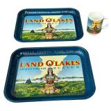 Land O Lakes Tin Trays and Mug Bundle