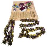 Party Decor Decor - Burgundy/Burlap/Vines/Garland Bundle