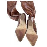 JLO DORICE OVER-THE-KNEE BOOT Brown Size 6M/361/2