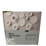 Glass 18pc Dinnerware Set White - Made By Design