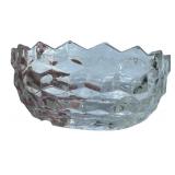 Votive Candle Holder and Vtg Green Glass EO Brody co #921 Quikt Diamond Bud Floral Vase