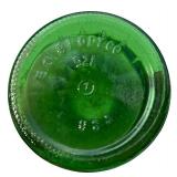 Votive Candle Holder and Vtg Green Glass EO Brody co #921 Quikt Diamond Bud Floral Vase