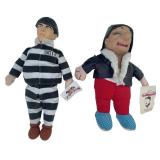 Mr. Magoo and 3 Stooges Plush Bundle