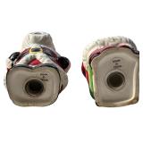 Santa Kissing Mrs. Claus Salt and Pepper Shakers