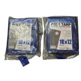 Tarp 10X12, Lot of 2 Packs