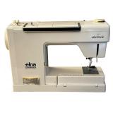 Antique ELNA CARINA Sewing Machine with Sewing Machine Accessories
