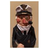 Two Vintage Wooden Sailor Figurines including One by Pudge Degraff