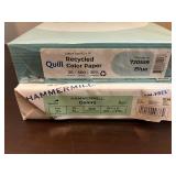 Blue and Green Copy Paper