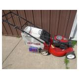 Craftsman 6.75 self propelled mower with bag. Good over all condition. Tested & works. As shown.