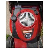 Craftsman 6.75 self propelled mower with bag. Good over all condition. Tested & works. As shown.