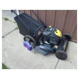 Brute 6.5 hp push mower. High wheel. Tested & works. As shown.