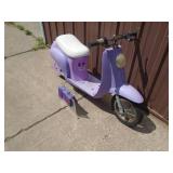 Razor childs electric scooter for parts or repair No charger. As shown.