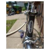 Nice Schwinn varsity with Schwinn headlight & generator. Good grips. As shown.