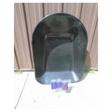 Metal replacement wheel barrow tub. As shown.