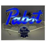 Vintage PABST Blue Ribbon Light Up Beer Sign
