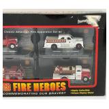 Vintage Corgi Showcase Collection FIRE HEROES Die Cast Miniature Vehicles (NIB)