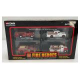 Vintage Corgi Showcase Collection FIRE HEROES Die Cast Miniature Vehicles (NIB)