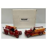 Two Miniature Fairfield Mint Die Cast Fire Engines (NIB)