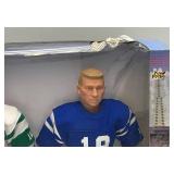 Starting Lineup Pro Football Hall Of Fame Legends Joe Nammoth & Johnny Unitas & GI Joe Navy Football Linebacker Action Figures (NEW OLD STOCK)