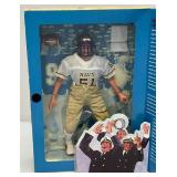 Starting Lineup Pro Football Hall Of Fame Legends Joe Nammoth & Johnny Unitas & GI Joe Navy Football Linebacker Action Figures (NEW OLD STOCK)