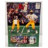 Starting Lineup Pro Football Hall Of Fame Legends Joe Nammoth & Johnny Unitas & GI Joe Navy Football Linebacker Action Figures (NEW OLD STOCK)