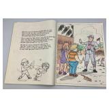 Very Large Vintage Campbell Kids Coloring Book (Some Pages Colored) 16 3/4" x 21 1/2"