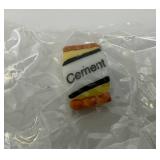 RARE Vintage Minjiature TONKA Brand Trinket Box With Tonka Cement Truck And Cement Bag (VERY COOL)